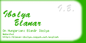 ibolya blanar business card